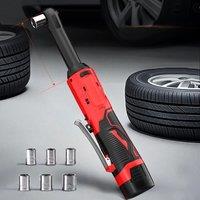 15cm Extra Long 18V Electric Ratchet Cordless 90 Degree Right Angle Torque Lithium-Ion Auto Ratchet