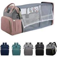Mommy Bag Lightweight Portable Folding Crib Bed Large-capacity Travel Maternity Bags Baby Backpack