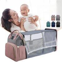 Maternity Bags Baby Mommy Hospital Organizer Backpack Large Capacity Travel Foldable Baby Crib Bed