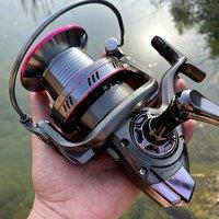 High Strength Fishing Reel 12000 10000 9000 Metal Line Cup 20 25 30KG Max Drag Long Shot Saltwater