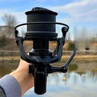 Big Spinning Fishing Reels Max Drag 20KG Powerful Saltwater Freshwater Carp Fishing Reel 6000 8000