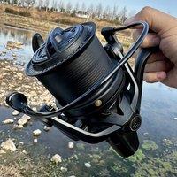 High Speed 4.8:1 Gear Ratio Fishing Reel Soft Touch Metal Handle Max Drag