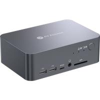 AV Access Docking Station KVM Switch 4K@60Hz Dual Monitor for Laptop & Desktop,USB-C Charge,EDID with Ethernet(iDock-C10)