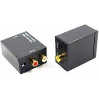 Optical Coaxial to L/R Audio Converter (Host + USB Power Cable) RL-DTA1