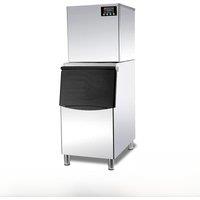 Commercial Ice Maker Machine 200kg/24H Production Ice Storage Stainless Steel Freestanding & Under Counter Ice Maker Machine