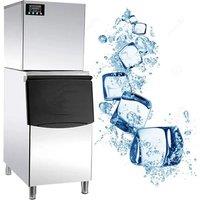 Electric Ice Cube Making Machine Generator Production Stainless Steel Ice Maker Cube Ice Machine for Restaurants Bars
