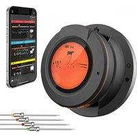 Wireless Meat Thermometer Digital Bluetooth Cooking Food Thermometer BBQ Grill Oven Smoker Support 2/4 Probe Free App Control