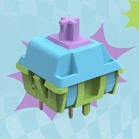 JERRZI Rainbow Switch 5pin Linear Light Pressure HIFI Mahjong Sounds Factory Thick Lubrication For Mechanical Keyboard MX Switch