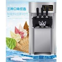 Portable Ice Cream Making Machine Dessert Soft Ice Cream Machine Three Nozzle Mixed Flavor Ice Cream Machine