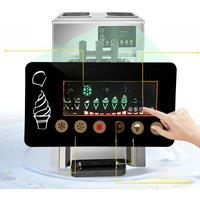 1200W Table Top 2+1 Mixed Taste Soft Serve Ice Cream Making Machine 3 Flavors commercial Ice Cream Maker