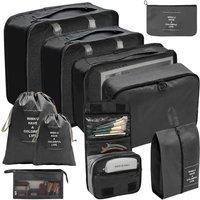 7/8/9/10 Pcs Set Travel Organizer Storage Bags Suitcase Packing Cubes Cases Portable Wardrobe Luggage Clothes Shoe Pouch Fold