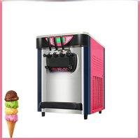 Delicious Desktop 2+1 Mixed Flavor Soft Ice Cream Machine, Commercial Small Frozen Yogurt Machine
