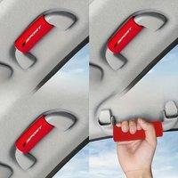 4pcs Universal Auto Roof Handle Cover Car Handle Covers Soft Protecter Car Interior Accessories For