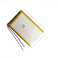 1-12PCS li-po Polymer battery 6000mah 3.7V 906090 smart home MP3 speakers Li-ion battery for dvr GPS mp3 mp4 cell phone speak