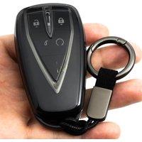 Black Transparent Car Remote Key Fob Case Cover Chain For Changan CS35 CS55 CS75 PLUS UNI-T UNI-S UNI-K Oshan X5 Plus