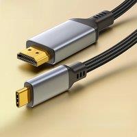 Mindpure Type-C to HDMI Cable 4K 60hz USB Type C to HDMI Cable For iphone 15 Huawei Mate30 Mobile Connect TV Laptop Projector