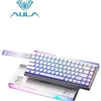 AULA HERO 84HE magnetic axis keyboard with RT gaming 75 configuration customized mechanical wired RGB neon light8K response rate