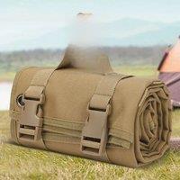 Outdoor equipment hand-held mat, motorcycle camping picnic mat, folding waterproof and