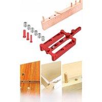 6/8/10mm Self-centering Woodworking Doweling Jig Drill Guide Wood Dowel Puncher Locator Tools Kit for Carpentry