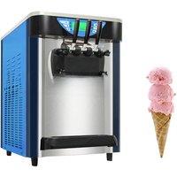 Soft Ice Cream Machine Commercial Countertop 3-Color Sweet Cone Machine 110V/220V Frozen Yogurt Equipment