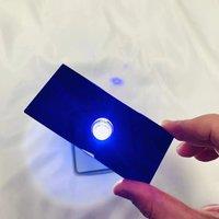 Size 200x100x3mm Black Color 254nm UV Pass Filter Glass ZWB3 For Led Lamp