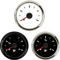 Auto 8 Kinds Backlight Color Fuel Level Gauges Marine 0-190ohm 240-30ohm Fuel Level Meters 0-180ohm 10-180ohm Devices 52mm 9-32v