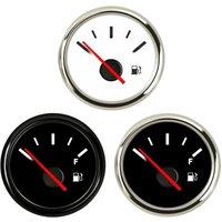 Auto 52mm 0-190ohm Fuel Level Gauges Boat Truck 240-33ohm Input Signal Fuel Level Meters 9-32v with Red Backlight