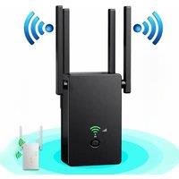 AC11 Gigabit Dual-Band AC1200 Wireless Router Wifi Repeater with 4 High Gain Antennas Wider Coverage