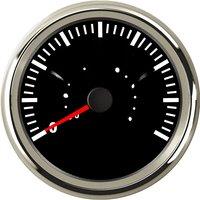 85mm Marine Waterproof GPS Speed Indicators 0-80MPH LCD Speedometers 0-130Km/H Auto Speed Mileometers with Blue Backlight 9-32v
