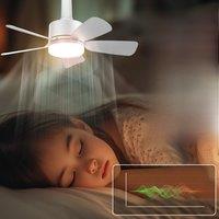 LED Ceiling Fan Light 25W Socket Remote Control Dimmable Smart Wireless Fans Lighting For Living Room Study and Home