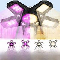 300W LED E27/E26 Grow Light Full Spectrum Phytolamp For Plant Greenhouse Tent Vegetables Flower Cultivation Foldable Deformation