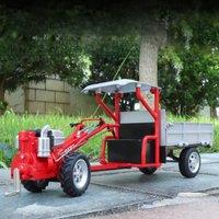 Unique decorations for the car center console, alloy hand tractor model, simulate the sound of the real car shaker engine