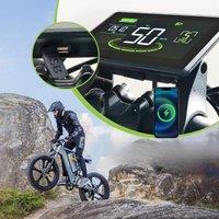 H6C Bicycle Computer Large Screen Led Cycling Computer Odometer Accurate Waterproof Bicycle Speedometer E Bike Accessories