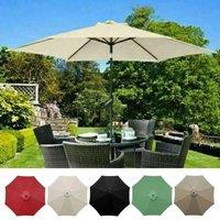 2/2.7/3m UV Protection Parasol Sunshade Umbrella Cover Garden Umbrella Cover Waterproof Beach Canopy