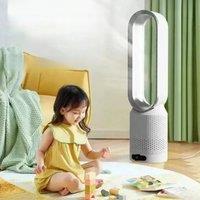 Low-noise 20-inch Bladeless Fan Remote Control Negative Ion Mute Desktop Electric Fan Floor Household Air Conditioning Tower Fan