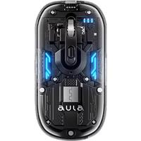 AULA AM210 Bluetooth Mouse Dual mode Transparent Shell Type-C Charging Seven Lights Effect Third Gear Adjustable DPI