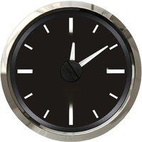 KUS 52mm Red Backlight Clock Gauges Tuning 0-12Hours Display Clock Meters Black Hourmeters Time Gauges 12v/24v for Car Boat