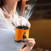 New Outdoor Cooling Waist Hanging Fan With 10000mAh Large Battery Portable Waist Clip Power Bank Fan