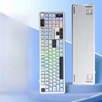 AULA F108 Pro Gaming Mechanical Keyboard Tri Mode Custom Multi-Knob Screen RGB Esports Wireless Keyboard with TFT Smart Display