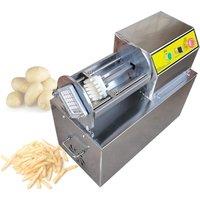 Electric French Fries Slicer For Potato Radish Cucumber Strip Cutter Stainless Steel Vegetable Cutting Strip Pushing Machine