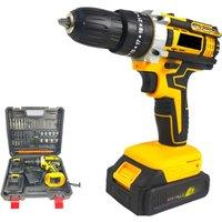 Power Tool Export 18v Household Multi-Function Lithium Battery Drill Set 24v Charging Flashlight To Impact Drill Pistol Drill ??