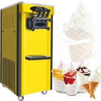 Three Flavors Of Soft Ice Cream Commercial Multifunctional Vertical Cone Machine