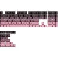 Veekos Gradient Side Printed Keycap Set Cherry Profile PBT Double Shot 136-Key Keycaps for MX Switches Gamer Mechanical Keyboard