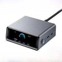Anker Prime Charger 250W GaN USB C Fast Charging Station 2.26" LCD Display for iPhone MacBook Pro iPad Smart Control Dial