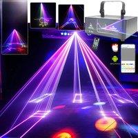 Android IOS APP 3W 2W 1W RGB Laser DJ Disco Light Animation Projector Beam Dance Bar Wedding Decoration Stage Effect Lamp G38N6
