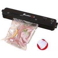 220V/110V Vacuum Sealer Packaging Machine with Free 10pcs Vacuum bags Household Black Food Vacuum