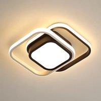32W LED Ceiling Light, Two Square LED Ceiling Light, 3000K Modern LED Ceiling Lamp for Bedroom,