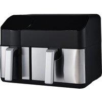 KOMORE Dual Basket Air Fryer with Smart Touch Screen Overheat Protection