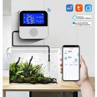 WiFi Tuya Smart Life LED Display Temperature Humidity Sensor Living Room Office Indoor Aquarium Water Temperature Detector Line