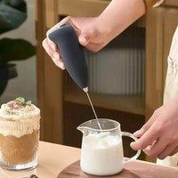 Electric Milk Frother Handheld Mixer Coffee Foamer Egg Beater Cappuccino Stirrer Mini Portable